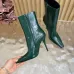 YSL Cassandre Side‑Zip Square‑Toe Ankle Boots 10.5cm Heel #B68440