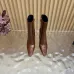 YSL Cassandre Side‑Zip Square‑Toe Ankle Boots 10.5cm Heel #B68441