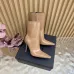 YSL Cassandre Side‑Zip Square‑Toe Ankle Boots 10.5cm Heel #B68442