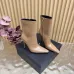 YSL Cassandre Side‑Zip Square‑Toe Ankle Boots 10.5cm Heel #B68442