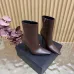 YSL Cassandre Side‑Zip Square‑Toe Ankle Boots 10.5cm Heel #B68443