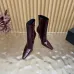 YSL Cassandre Side‑Zip Square‑Toe Ankle Boots 10.5cm Heel #B68445