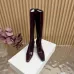 YSL Cassandre Side‑Zip Square‑Toe Knee‑High Boots 7cm Heel #B68430