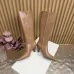 YSL Cassandre Side‑Zip Square‑Toe Knee‑High Boots 7cm Heel #B68432