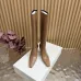 YSL Cassandre Side‑Zip Square‑Toe Knee‑High Boots 7cm Heel #B68432