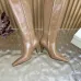 YSL Cassandre Side‑Zip Square‑Toe Knee‑High Boots 7cm Heel #B68432