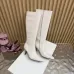 YSL Cassandre Side‑Zip Square‑Toe Knee‑High Boots 7cm Heel #B68434