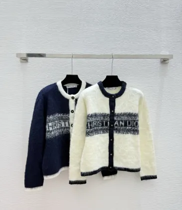 D-ior Women's Luxury Monogram Zip-Up Knit Bomber Jacket, Featuring Signature Oblique Jacquard and Two Convenient Front Pockets. #A56311