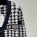 D-ior Women's V-Neck Cardigan  Houndstooth Pattern with Christian D-ior Logo Detail for Luxury Fashion Lovers #A57755