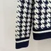 D-ior Women's V-Neck Cardigan  Houndstooth Pattern with Christian D-ior Logo Detail for Luxury Fashion Lovers #A57755