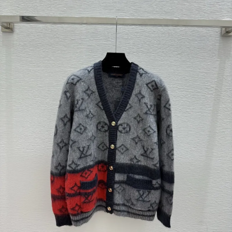 LV Women's  Sweaters  Monogram Pattern   Fair Isle Design in Dual Color Options for Luxury Fashion Lovers #A57762