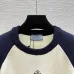 Prada Early Fall New Arrival Color-Block Logo Crew Neck Knit Long-Sleeve Top #B68313