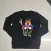 Ralph Lauren Polo Little Pony~ Autumn Winter New R Embroidered Baseball Jacket Cartoon Bear Sweater Loose Lazy Style Versatile Knitwear #A58640