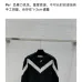 Valentino Women's Knitted Sweater Bold Black   White Chevron V   Neck Design for Luxury Fashion Enthusiasts #A56288