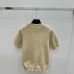 Women's FF Monogram Knit Short Sleeve Crew Neck Top #A62507