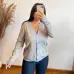 Womens Gucci Burgundy GG Print V Neck  Knit Cardigan Outerwear #B67695