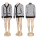 Womens Gucci Burgundy GG Print V Neck  Knit Cardigan Outerwear #B67695