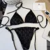 YSL New Style Bikini Swimsuit Corduroy Fabric Two-Piece Set #B68517