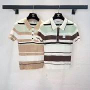 Chanel Monogram Knit Short Sleeve Crew Neck Blouse #A63659 Chanel Monogram Knit Short Sleeve Crew Neck Blouse #A63659
