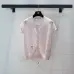 Dior Monogram Knit Short Sleeve Crew Neck Blouse #A63664