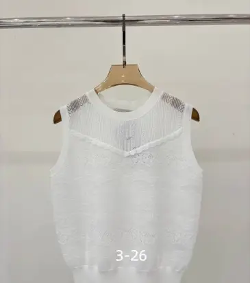 Dior sleeveless t-shirt in white #B67379