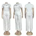 Alo Yoga Women's Loungewear Sets  Signature Logo Design in Black   White with Comfortable Fit for Active Fashionistas #A57323