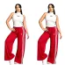 Black Tube Top White Long Skirt Adidas Two‑Piece Outfit #B67626