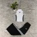Black Tube Top White Long Skirt Adidas Two‑Piece Outfit #B67626