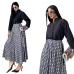 D-ior Long-Sleeve Shirt with CD Print Maxi Skirt #A46535