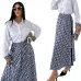 D-ior Long-Sleeve Shirt with CD Print Maxi Skirt #A46535
