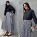 D-ior Long-Sleeve Shirt with CD Print Maxi Skirt #A46535