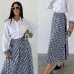 D-ior Long-Sleeve Shirt with CD Print Maxi Skirt #A46535