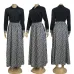 D-ior Long-Sleeve Shirt with CD Print Maxi Skirt #A46535