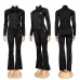 Special Offer Alo Yoga Women's Loungewear Sets Signature Logo Design in Black White with Comfortable Fit for Active Fashionistas #A58990