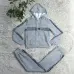 Women's D-ior CD Pattern Hoodie and Pants Set with Side Stripe #A47228