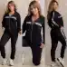 Women's D-ior CD Pattern Hoodie and Pants Set with Side Stripe #A47228