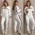 Women's D-ior CD Pattern Hoodie and Pants Set with Side Stripe #A47228